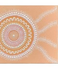 Earrings | Koorie Tales | Sunset Meeting | Domed Earrings | Short